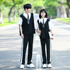 批发<b class='q'>实拍</b>出货中 2026新款情侣装短袖初高中生<b class='q'>运动</b>会学生班服定制套装