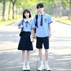 批发<b class='q'>实拍</b>出货中 2026新款情侣装短袖初高中生<b class='q'>运动</b>会学生班服定制套装