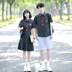 批发<b class='q'>实拍</b>已出货 2026新款情侣装短袖初高中生<b class='q'>运动</b>会学生班服定制套装