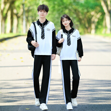 批发<b class='q'>大</b>量有货 情侣装2026秋装卫衣外套学生班服校服运动会假两件套装