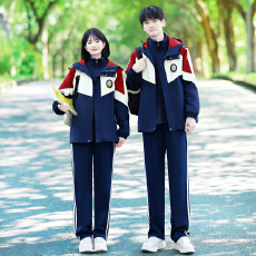 批发大量有货 情侣装<b class='q'>秋</b>装冲锋衣外套学生班服校服运动会三件套套装