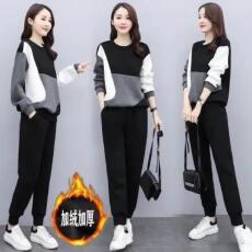 批发<b class='q'>大码</b>时尚套装女2026初秋新款显瘦休闲运动洋气减龄今年流行两件套