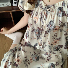 批发<b class='q'>夏季</b><b class='q'>睡衣</b>中长款短袖睡裙长裙女生冰雪丝<b class='q'>性感</b>可外穿家居服直播爆款