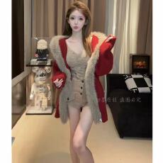 批发韩系设计感大毛领连帽毛衣<b class='q'>外套</b><b class='q'>女装</b>秋冬季慵懒风保暖针织开衫上衣