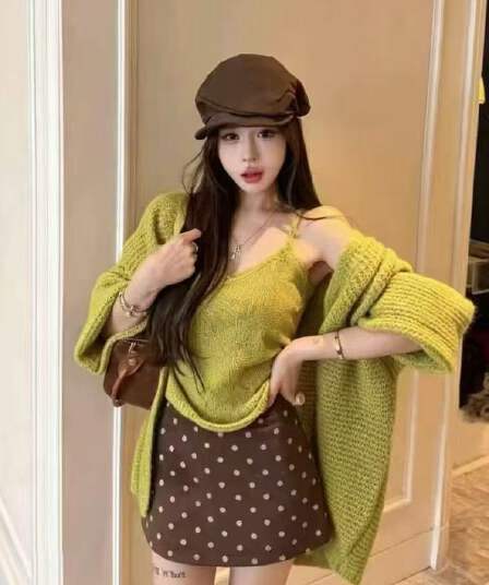루즈핏 느긋한 바람 파란색 스트라이프 스웨터 여성 코트 가을 겨울철 부드러운 한 부서 캐주얼 니트 오픈 가디건 맨위