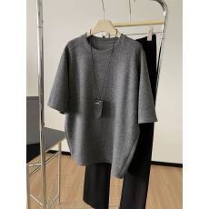 批发德绒】特<b class='q'>大码</b>300斤短袖女加厚保暖春秋圆领半袖T恤上衣