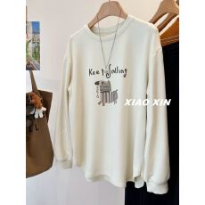 批发德绒】特<b class='q'>大码</b>300斤卡通线条木马印花德绒长袖T恤女