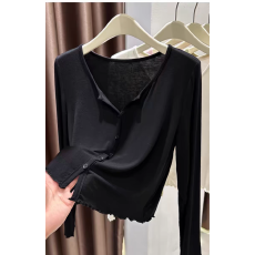 批发<b class='q'>莫代尔</b>开衫女短款夏季外搭披肩配<b class='q'>吊带</b>连衣裙防晒罩衫薄款外套