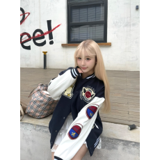 批发官图 特价不减 原版刺绣 双面尼绒-100%涤-500克 潮牌美式棒球<b class='q'>服</b>