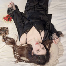 批发腾升<b class='q'>睡衣</b>薄款长袖长裤家居服少女夏吊带胸垫性感三件套冰丝少<b class='q'>女装</b>