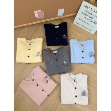 批发【kt进行式】2026针织衫刺绣羊毛针织开衫女式长袖宽松百搭上衣