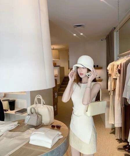 madofit Madou rachel 파리 일러스트레이션 도시 lady 센스 슬림해 보이는 핀치 Pleat 측면 트임 조끼