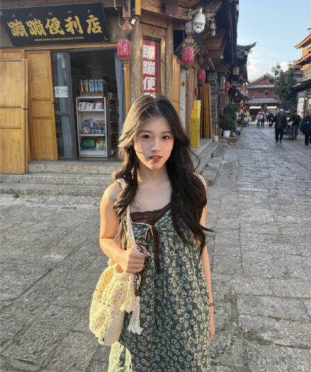 실사 면 린넨 몸매 가꾸기 슬립 드레스 슬립 미니 스커트 꽃무늬 치마