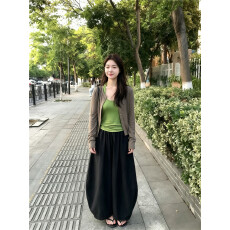 批发实拍 韩版长袖凉感外套防晒服叠穿<b class='q'>打底</b>背心阔腿裤三件套