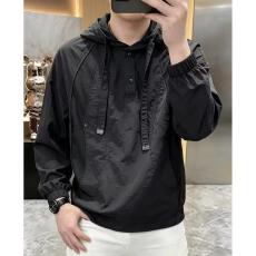 批发春秋季潮流新款<b class='q'>男士</b>连帽<b class='q'>卫衣</b>极简风拼接百搭工装长袖上衣外套男