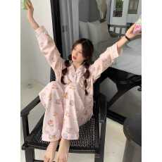 小叮当甜美可爱韩版卡通春秋款少女睡衣休闲夏家居服套装