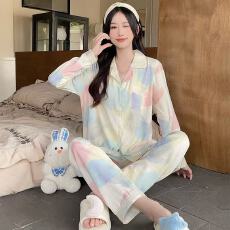 小叮当甜美可爱韩版卡通春秋款少女睡衣休闲夏家居服套装
