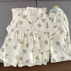 批发小叮当云朵棉<b class='q'>韩版</b>少女甜美可爱长袖夏睡衣女春秋三件套家居服套<b class='q'>装</b>