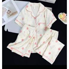 批发小叮当云朵棉韩版少女甜美<b class='q'>可爱</b>长袖夏<b class='q'>睡衣</b>女春秋三件套家居服套装