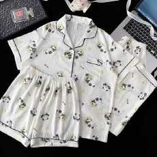 批发小叮当云朵棉韩版少女甜美<b class='q'>可爱</b>长袖夏<b class='q'>睡衣</b>女春秋三件套家居服套装