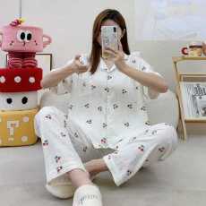 批发小叮当云朵棉韩版少女甜美<b class='q'>可爱</b>短袖长裤夏<b class='q'>睡衣</b>女春秋家居服套装