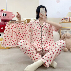 批发小叮当云朵棉韩版少女甜美<b class='q'>可爱</b>长袖夏<b class='q'>睡衣</b>女春秋三件套家居服套装