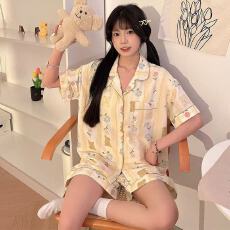 批发小叮当云朵棉韩版少女甜美<b class='q'>可爱</b>短袖短裤卡通夏季<b class='q'>睡衣</b>女家居服套装