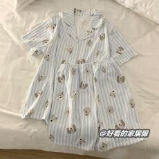 批发小叮当云朵棉韩版少女甜美<b class='q'>可爱</b>短袖短裤卡通夏季<b class='q'>睡衣</b>女家居服套装