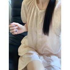 小叮当碎花睡衣夏季2026新款蕾丝甜美花边短袖套装家居服ins风
