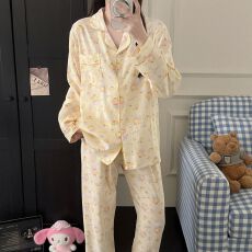 批发小叮当云朵棉长袖长<b class='q'>裤</b><b class='q'>韩版</b>少女甜美可爱卡通春秋睡衣女家居服套<b class='q'>装</b>