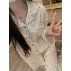 批发小叮当云朵棉长袖长<b class='q'>裤</b><b class='q'>韩版</b>少女甜美可爱卡通春秋睡衣女家居服套<b class='q'>装</b>