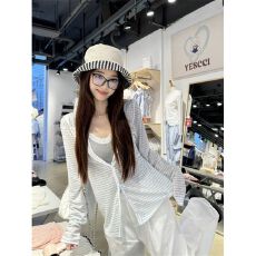 批发MR【莱赛尔雪花色织条】慵懒风撞色条纹连帽长袖外套女夏防晒<b class='q'>开衫</b>