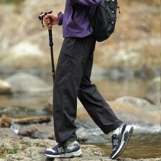 批发2025夏季新款美式冲锋裤男宽松直筒休闲速干阔腿工装长裤子