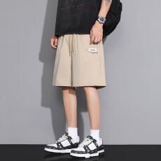 批发实拍2025夏冰丝短裤超薄弹力面料休闲短裤百搭宽松韩版潮流五分裤