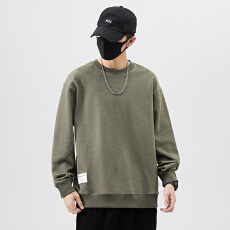 批发实拍2025秋季潮牌卫衣男圆领宽松<b class='q'>日系</b><b class='q'>复古</b>套头百搭潮流卫衣