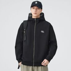 批发实拍秋冬新款连帽卫衣男士宽松<b class='q'>日系</b><b class='q'>复古</b>百搭刺绣拉链开衫潮牌帽衫