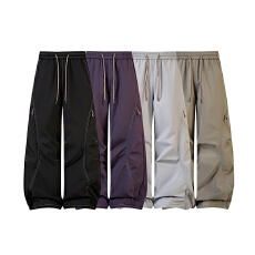 批发实拍秋季新款<b class='q'>户外</b>休闲裤男女中性款露营运动旅游宽松防泼水长裤