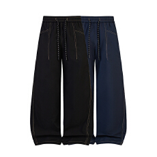 批发<b class='q'>实拍</b>2025秋季新款潮牌拼接休闲裤男<b class='q'>户外</b>旅游宽松防水直筒阔腿裤