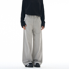 美式复古潮牌褪洗baggy休闲裤男女中性款宽松工装百搭阔腿裤子
