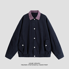 批发实拍2025<b class='q'>秋</b>冬新款潮牌美式复古工装水洗做旧重磅夹克外套