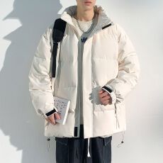 批发冬季新款羽绒服新国标90白鸭绒男士加厚潮牌保暖工装立领加厚外套