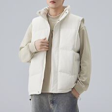 批发秋冬装新款棉服<b class='q'>马甲</b>男女款宽松百搭立领保暖美式休闲运动旅游外套