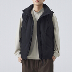 批发秋冬装新款棉服<b class='q'>马甲</b>男女中性款宽松百搭结构款立领保暖休闲外套