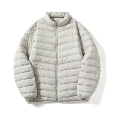 批发冬季轻薄90绒羽绒服男女同款新国标立领柔软锦纶面料 재고있음