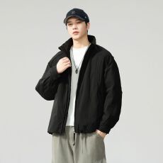 批发双面穿棉服男装2025新款棉衣外套冬季款夹棉保暖加厚夹克