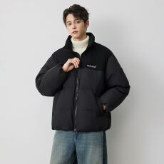 批发冬季新款男士保暖90绒羽绒服美式休闲百搭男生帅气外套