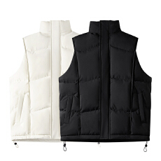 批发秋冬装新款棉服<b class='q'>马甲</b><b class='q'>男</b>女款宽松百搭立领保暖美式休闲运动旅游外套