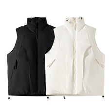 批发秋冬装新款棉服<b class='q'>马甲</b><b class='q'>男</b>女中性款宽松百搭结构款立领保暖休闲外套