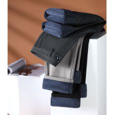 批发加绒加厚保暖纯棉休闲裤<b class='q'>冬</b>季新款宽松直筒高端轻商务百搭长裤子男