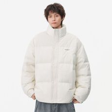 羽绒服男士日系复古立领保暖90绒冬季新款外套简约百搭休闲冬装